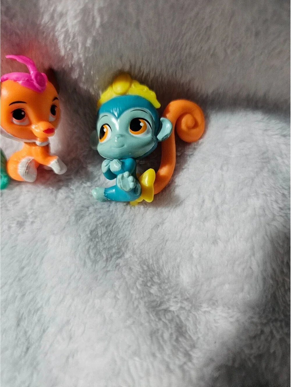 (Lot of 2) Disney Palace Pets Miniature Figures Monkey & Tiger Toys Plastic